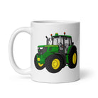 The Tractor Mugs Store John Deere 6120 M | White glossy mug Quality Farmers Merch