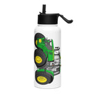 The Tractor Mugs Store John Deere 6155 M | Stainless steel water bottle with a straw lid Quality Farmers Merch