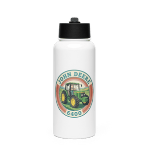 The Tractor Mugs Store John Deere 6400 | Stainless Steel Water Bottle Quality Farmers Merch