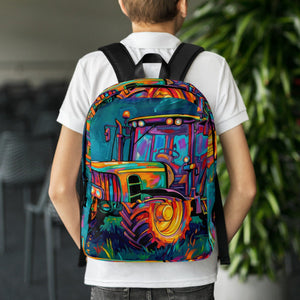 The Tractor Mugs Store John Deere 6930 Kids | Splash Art Backpack Quality Farmers Merch
