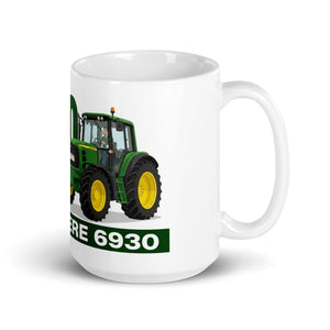 The Tractor Mugs Store John Deere 6930 | White Glossy Mug Quality Farmers Merch