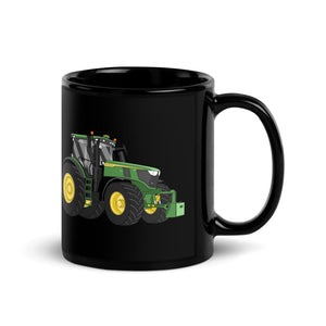 The Tractor Mugs Store John Deere 6R | Black Glossy Mug Quality Farmers Merch