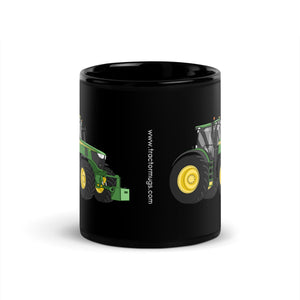 The Tractor Mugs Store John Deere 6R | Black Glossy Mug Quality Farmers Merch