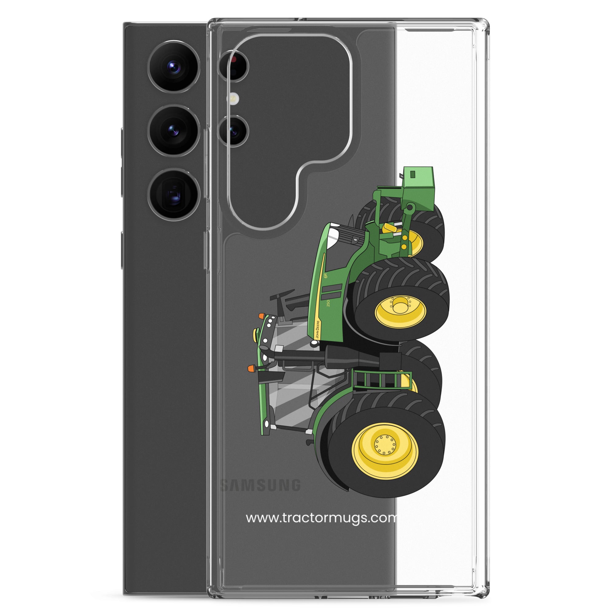 The Tractor Mugs Store John Deere 6R | Clear Case for Samsung® Quality Farmers Merch