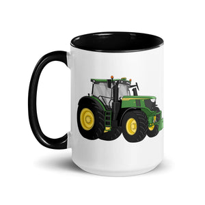 The Tractor Mugs Store John Deere 6R | Mug with Color Inside Quality Farmers Merch