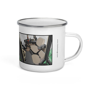 The Tractor Mugs Store John Deere 7810 Cabin | Enamel Mug Quality Farmers Merch