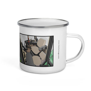 The Tractor Mugs Store John Deere 7810 Cabin | Enamel Mug Quality Farmers Merch