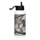 The Tractor Mugs Store John Deere 7810 Cabin | Stainless steel water bottle with a straw lid Quality Farmers Merch