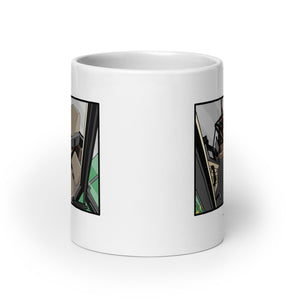 The Tractor Mugs Store John Deere 7810 Cabin | White glossy mug Quality Farmers Merch