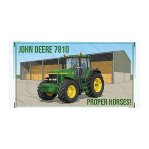 The Tractor Mugs Store John Deere 7810 PROPER HORSES! | Super Soft Towel Quality Farmers Merch