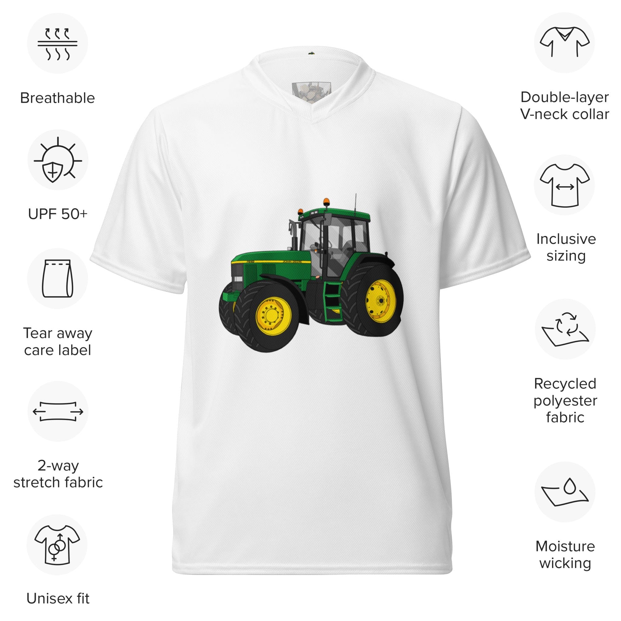 The Tractor Mugs Store John Deere 7810 Sports Jersey | Recycled Unisex Quality Farmers Merch