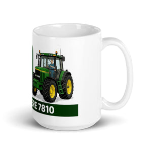 The Tractor Mugs Store John Deere 7810 | White Glossy Mug Quality Farmers Merch