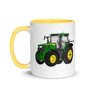 The Tractor Mugs Store John Deere 7R 350 Auto Power | Mug with Color Inside Quality Farmers Merch