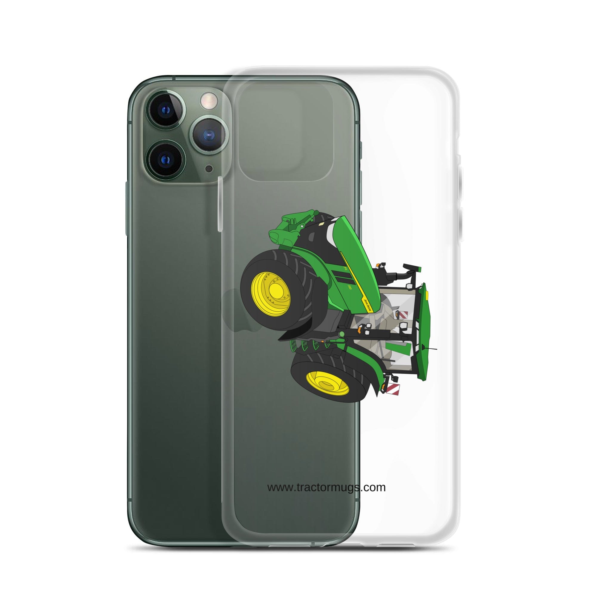 The Tractor Mugs Store John Deere 7R 350 auto powr | Clear Case for iPhone® Quality Farmers Merch