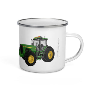 The Tractor Mugs Store John Deere 8200 | Enamel Mug Quality Farmers Merch