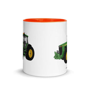 The Tractor Mugs Store John Deere 8200 | Mug with Color Inside Quality Farmers Merch