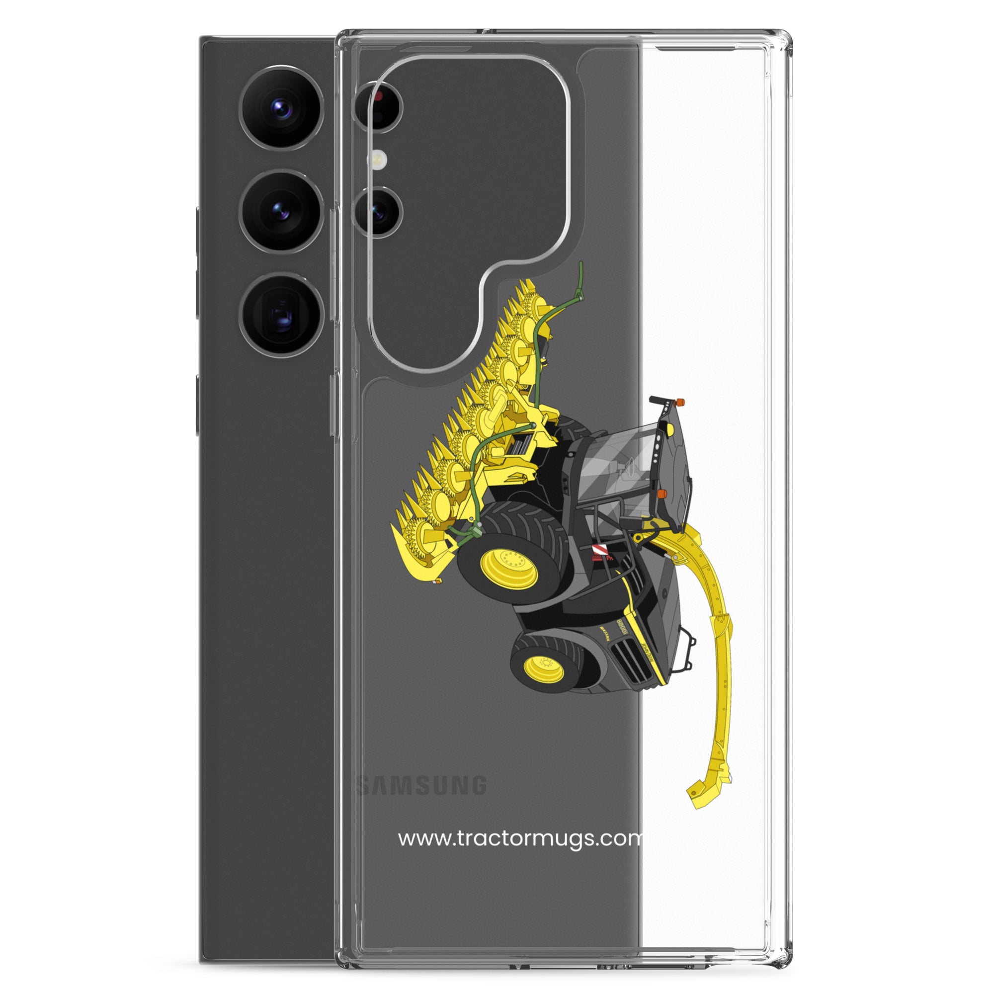 The Tractor Mugs Store John Deere 8800 Black Beauty Silage Harvester | Clear Case for Samsung® Quality Farmers Merch