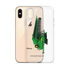 The Tractor Mugs Store John Deere X9 1100 Combine | Clear Case for iPhone® Quality Farmers Merch