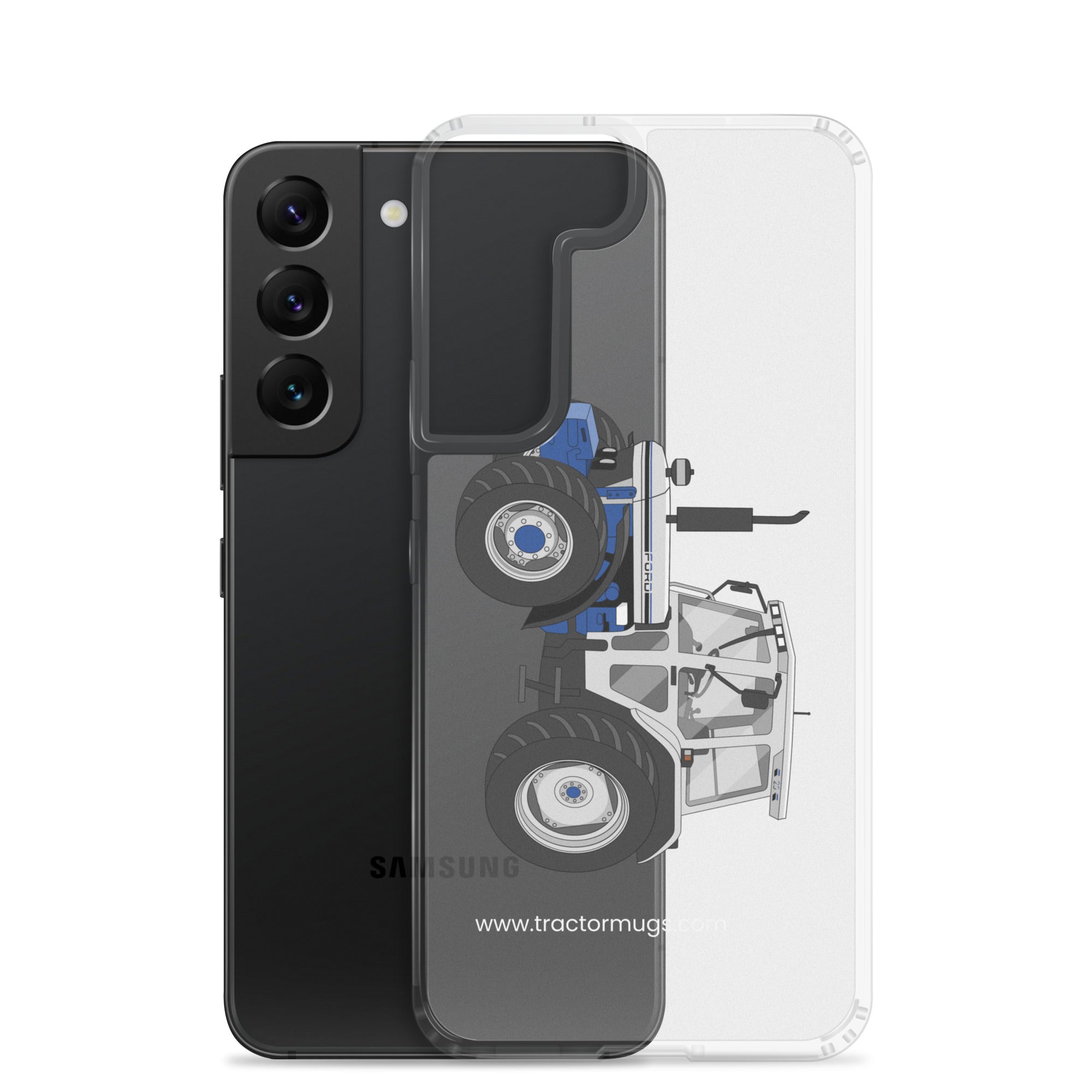 The Tractor Mugs Store Jubilee Edition Silver Tractor | Clear Case for Samsung® Quality Farmers Merch