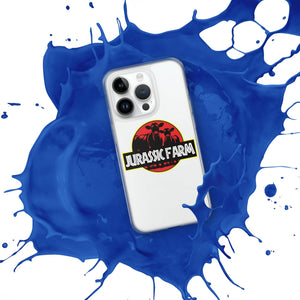 The Tractor Mugs Store JURASSIC FARM | Clear Case for iPhone® Quality Farmers Merch