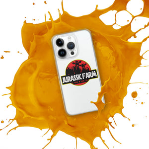 The Tractor Mugs Store JURASSIC FARM | Clear Case for iPhone® Quality Farmers Merch