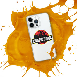 The Tractor Mugs Store JURASSIC FARM | Clear Case for iPhone® Quality Farmers Merch