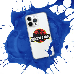 The Tractor Mugs Store JURASSIC FARM | Clear Case for iPhone® Quality Farmers Merch