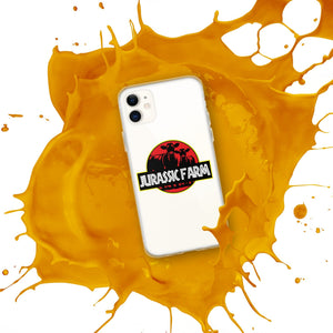 The Tractor Mugs Store JURASSIC FARM | Clear Case for iPhone® Quality Farmers Merch