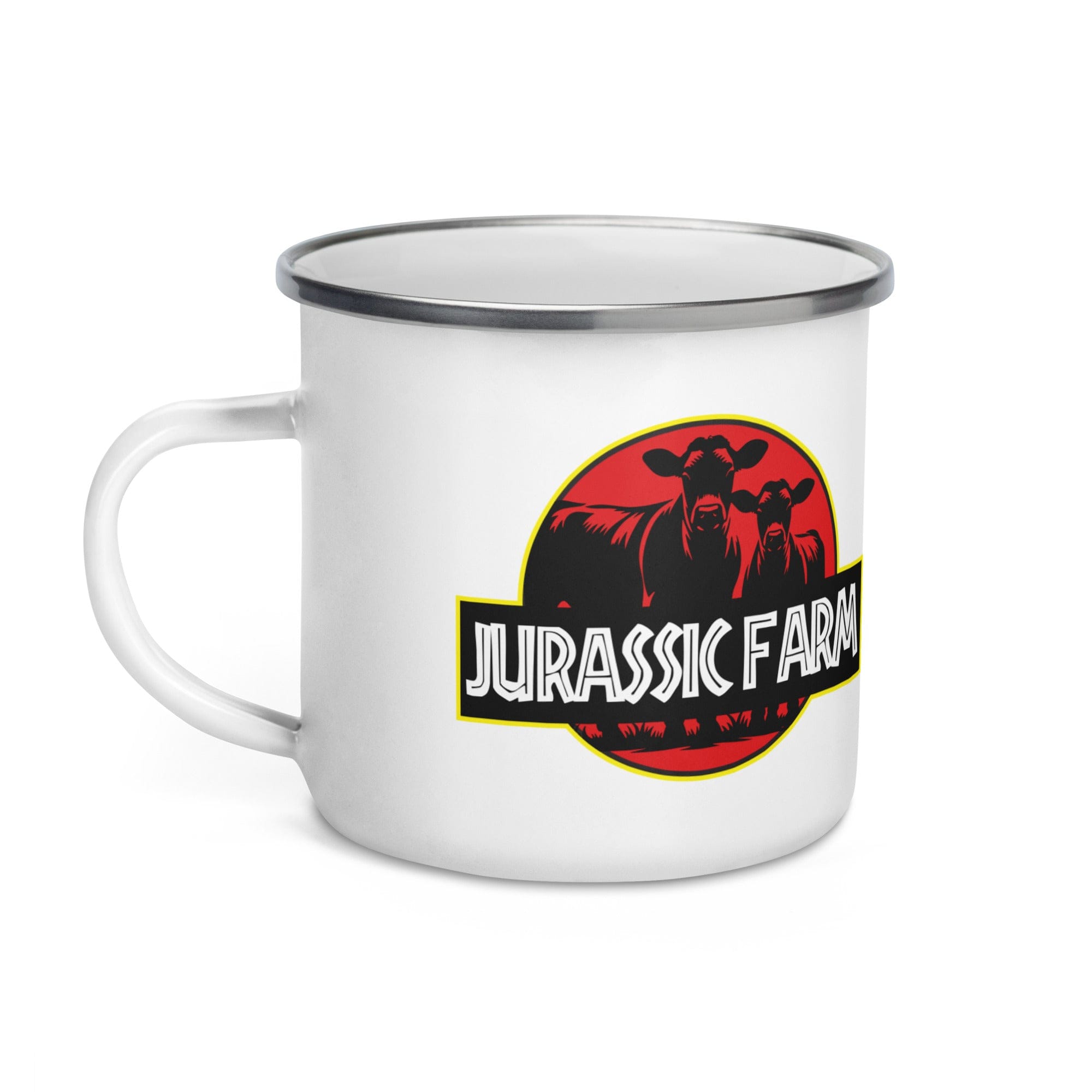 The Tractor Mugs Store JURASSIC FARM | Enamel Mug Quality Farmers Merch