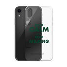 The Tractor Mugs Store KEEP CALM and KEEP MILKING | Clear Case for iPhone® Quality Farmers Merch
