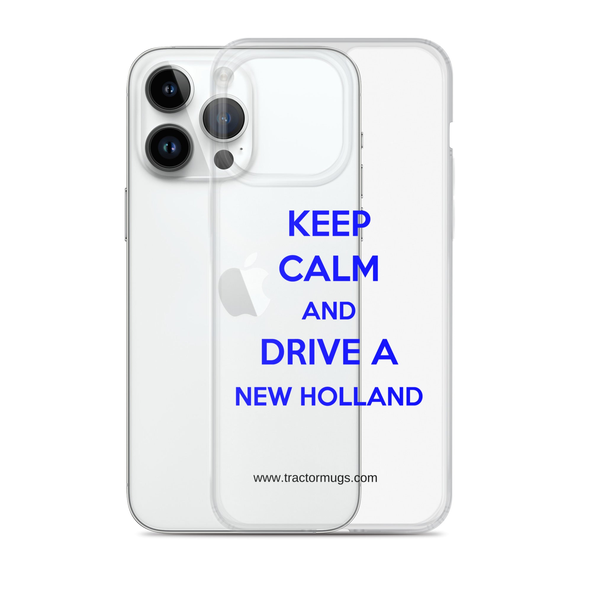 The Tractor Mugs Store Keep Calm New Holland | Clear Case for iPhone® Quality Farmers Merch
