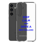 The Tractor Mugs Store Keep Calm New Holland | Clear Case for Samsung® Quality Farmers Merch