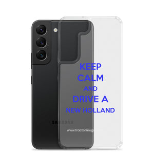 The Tractor Mugs Store Keep Calm New Holland | Clear Case for Samsung® Quality Farmers Merch