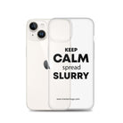 The Tractor Mugs Store KEEP CALM spread SLURRY | Clear Case for iPhone® Quality Farmers Merch