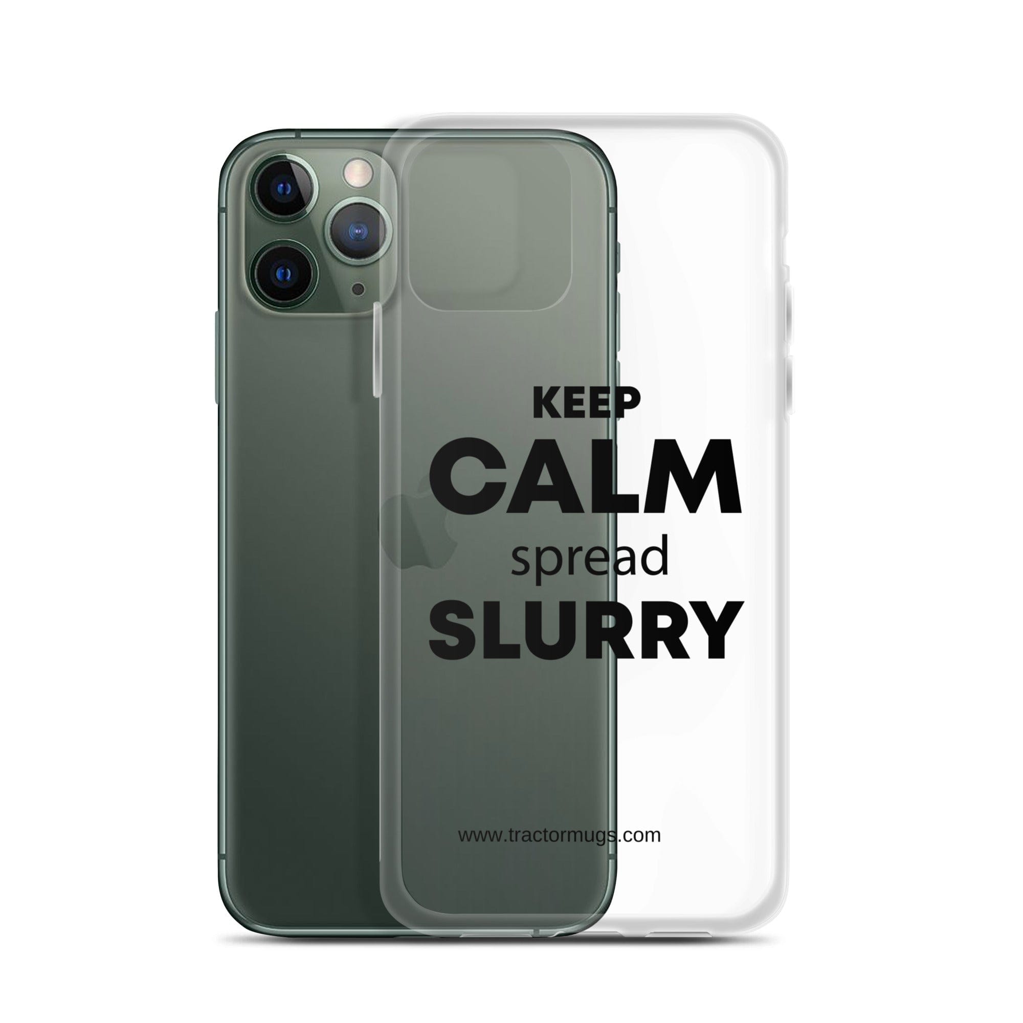 The Tractor Mugs Store KEEP CALM spread SLURRY | Clear Case for iPhone® Quality Farmers Merch