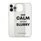 The Tractor Mugs Store KEEP CALM spread SLURRY | Clear Case for iPhone® Quality Farmers Merch