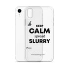 The Tractor Mugs Store KEEP CALM spread SLURRY | Clear Case for iPhone® Quality Farmers Merch
