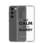 The Tractor Mugs Store KEEP CALM spread SLURRY | Clear Case for Samsung® Quality Farmers Merch