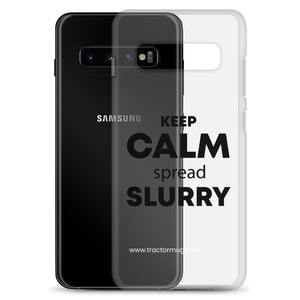 The Tractor Mugs Store KEEP CALM spread SLURRY | Clear Case for Samsung® Quality Farmers Merch