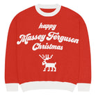 The Tractor Mugs Store L Happy Massey Christmas Jumper | Relaxed fit knitted crew neck sweater Quality Farmers Merch