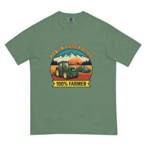 The Tractor Mugs Store Light Green John Deere 6930 PROUD AUSTRALIAN 100% FARMER Outdoor | Unisex Premium T-shirt Quality Farmers Merch