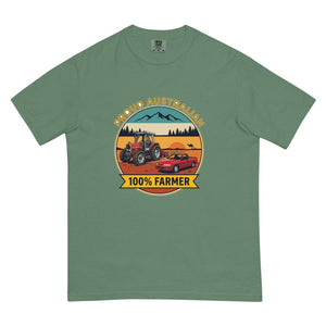 The Tractor Mugs Store Light Green Massey Ferguson 3075 PROUD AUSTRALIAN 100% FARMER Outdoor | Unisex Premium T-shirt Quality Farmers Merch
