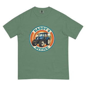 The Tractor Mugs Store Light Green New Holland T7.225 DADDY'S OFFICE Retro | Unisex Premium T-shirt Quality Farmers Merch