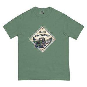 The Tractor Mugs Store Light Green / S John Deere 6930 TRAFFIC WHAT TRAFFIC? Heritage | Unisex Premium T-shirt Quality Farmers Merch
