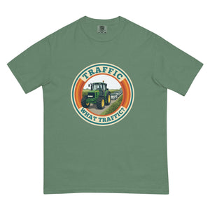 The Tractor Mugs Store Light Green / S John Deere 6930 TRAFFIC WHAT TRAFFIC? Retro | Unisex Premium T-shirt Quality Farmers Merch