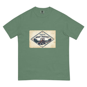 The Tractor Mugs Store Light Green / S John Deere 7810 TRAFFIC WHAT TRAFFIC? Heritage | Unisex Premium T-shirt Quality Farmers Merch