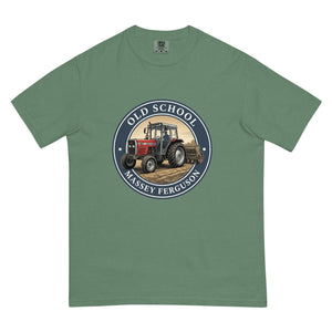 The Tractor Mugs Store Light Green / S Massey Ferguson 390T OLD SCHOOL MASSEY FERGUSON Engraving | Unisex Premium T-shirt Quality Farmers Merch