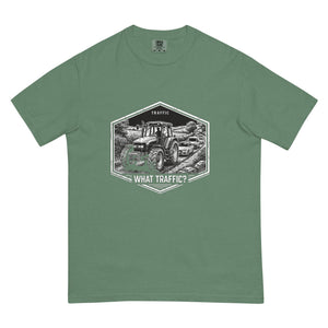 The Tractor Mugs Store Light Green / S New Holland TM 135 TRAFFIC WHAT TRAFFIC? Moose | Unisex Premium T-shirt Quality Farmers Merch