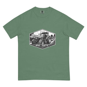 The Tractor Mugs Store Light Green / S New Holland TM 155 TRAFFIC WHAT TRAFFIC? Moose | Unisex Premium T-shirt Quality Farmers Merch