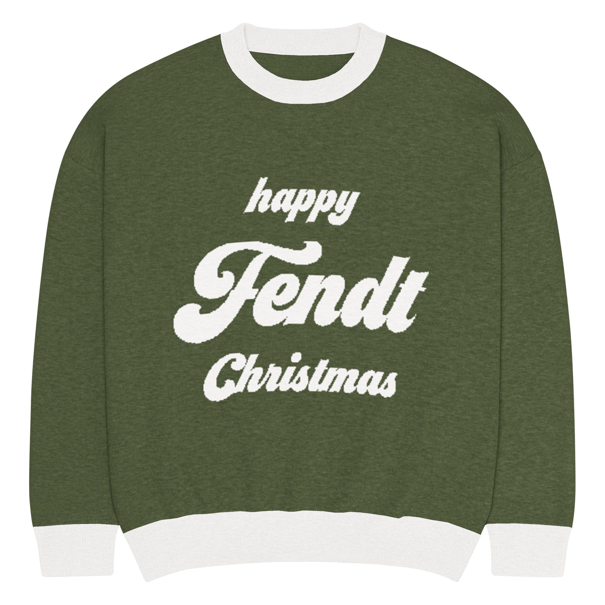 The Tractor Mugs Store M Happy Fendt Christmas Jumper | Relaxed fit knitted crew neck sweater Quality Farmers Merch